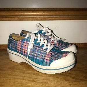 dansko plaid sneakers